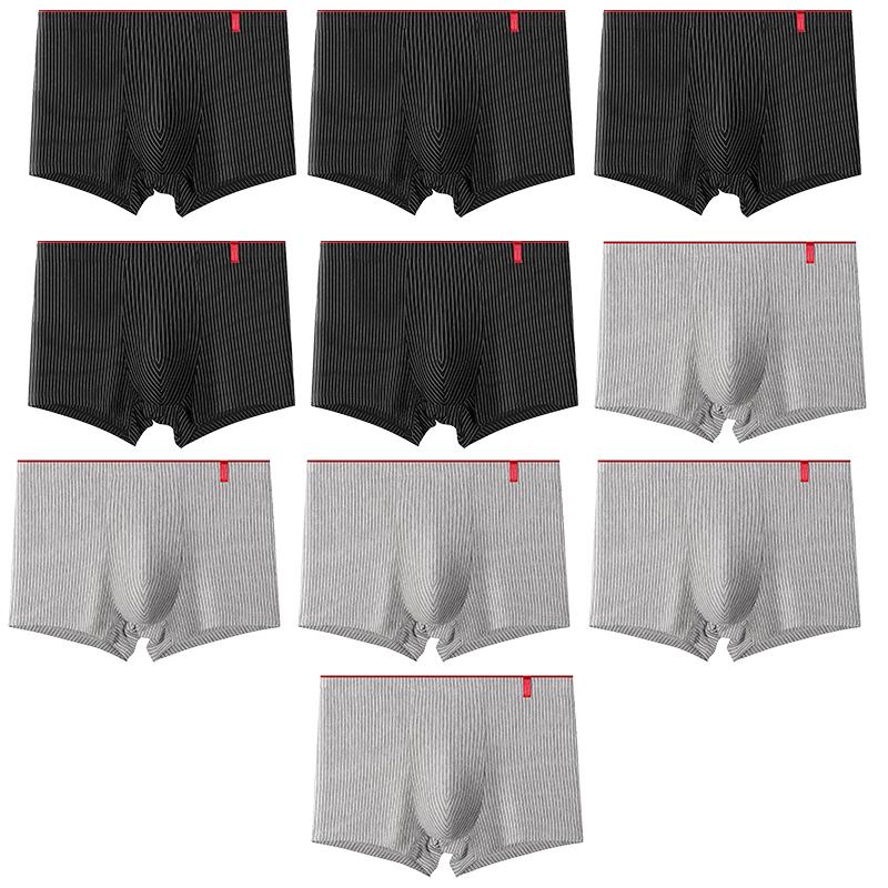 10 Pcs/Lot Men's Sexy Stripe Panties Underwear Knickers Underpants Shorts Fashion Under Wear Lingerie Boxers Briefs