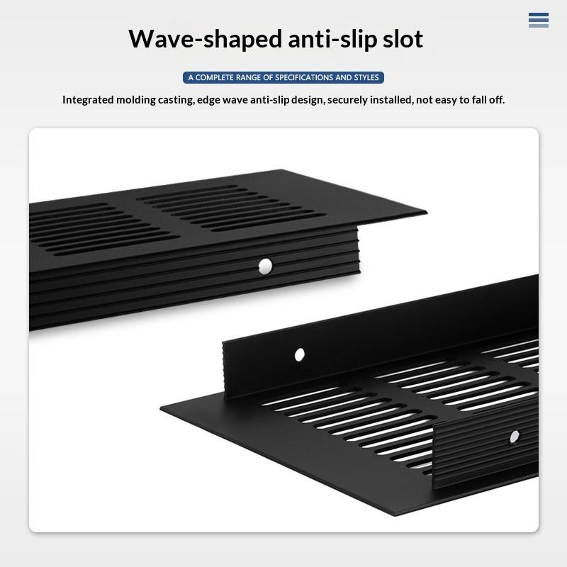 1 Stück Haushalt Lüftungsgitter Wandlüftungsabdeckung Schrankteile 50/60/80mm*150-500mm Aluminium für Schrank DIY Zubehör