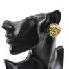 CHANEL COCO Mark Earring Matelasse vintage Plated Gold 31g Women Used