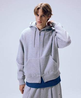 Sweat Zip Hoodie [Melange Gray]