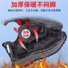 Winter Velvet Warm Leather Surface Waterproof Non-slip Soft Sole Medium Walking Cotton Shoes