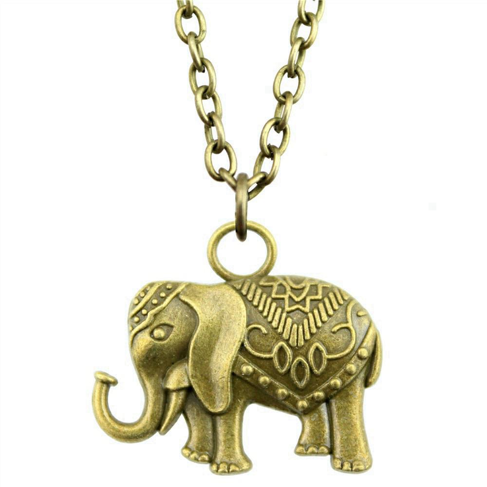 45cm Or 70cm Long Chain Necklace Elephant Kids' Jewelry Materials QN026