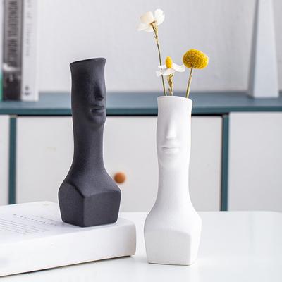Creative Body Vase Ceramic Hydroponic Vase Flower Arrangement Home Decor Desktop Art Ornaments Garden Decoration