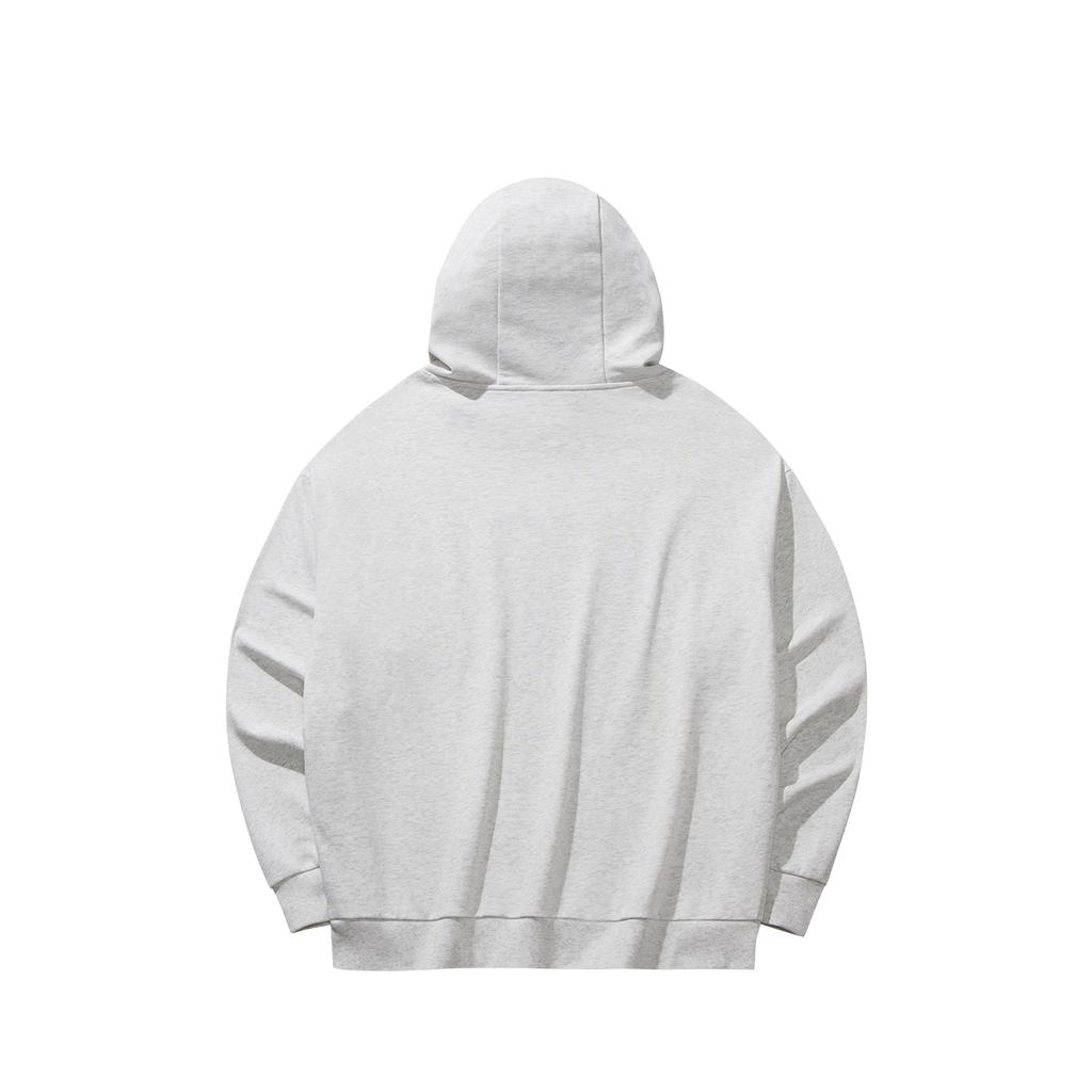 Anta Hooded Campus Casual Loose Sports Fashion Versatile City Commuting Knitted Couple Sweatshirt Unisex Sweatshirt Floral-Gray 972618705-10