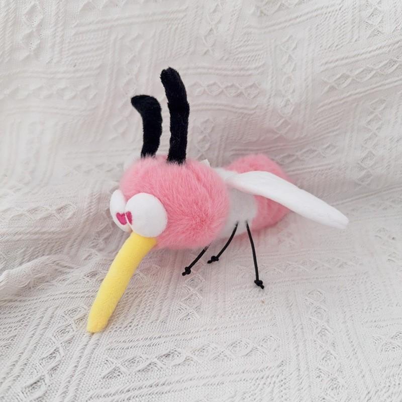 

Creepy Mosquito Plush Toy With Keychain For Novelty Gift And Collectible Decor Yellow