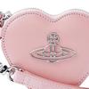 Vivienne Westwood Saturn Logo Zip Closure Leather Wristlet Clutch Women clutch Pink 53030023L0038G401
