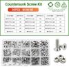 M2 M3 M4 M5 M6 304 Stainless Steel Screw Bolt Nut Washer Kit Countersunk Machine Screws Gasket Hex Allen Nuts Set  Assortment