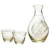 Takase Amber Cold Sake Set G604-M72 Cup Japan Import Glass