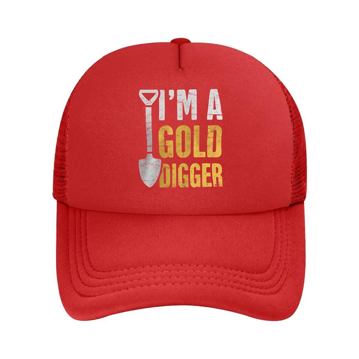 Im a Gold Digger Text Mesh Baseball Cap One Size