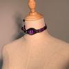 Gothic Punk Choker Necklace With Demons Eye Designs Fashion Accessory for Women Craft of PU Leather And Resin Alloy