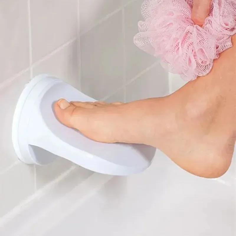 2024 Bathroom Shower Foot Rest Shaving Leg Step Aid Grip Holder Pedal Step Suction Cup Non Slip Foot Pedal Wash Feet