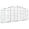 VidaXL 7x Paniers à Gabions Arqués Cages à Gabions Arquées Murs de Gabion Barrières de Jardin Terrasse Extérieur 3145414