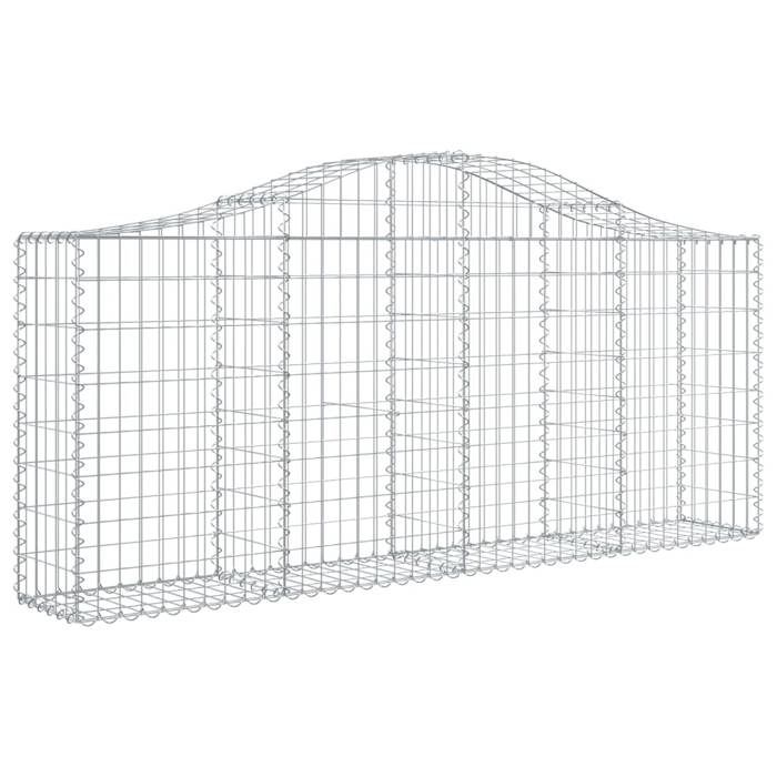 VidaXL 7x Paniers à Gabions Arqués Cages à Gabions Arquées Murs de Gabion Barrières de Jardin Terrasse Extérieur 3145414