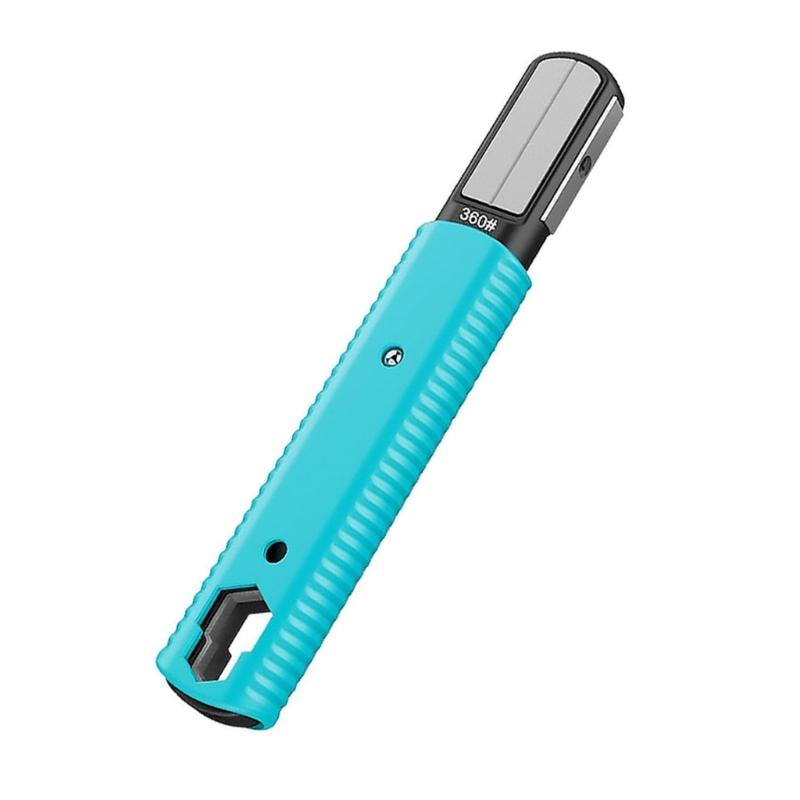 Многофункциональный электрический садовый секатор Точильный камень Портативный электрический резак для веток Точилка Для профессионалов синий