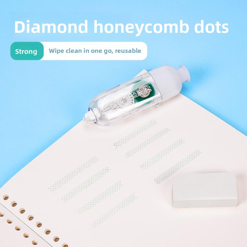 Press Type Dot Glue Tape Large Capacity Glue Tape Pen Double Sided Adhesive Tape  School Office