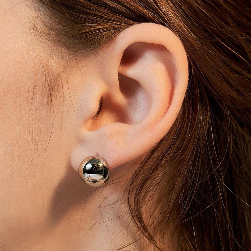 [Hei][Worn by Jung Yu-jin, Seo Hyun-jin, Taeyeon, Jang Yoon-ju, Lee Hyun-yi, and Hye-ri from Solo Hell] Dome Post Earring