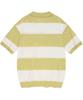 COVERNAT C Logo Rugby Collar Half Knit Lime