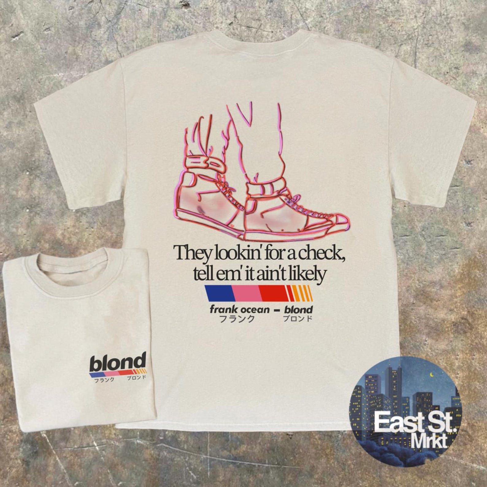 Frank Ocean Blond T-shirt: Vintage Style Retro Tee M