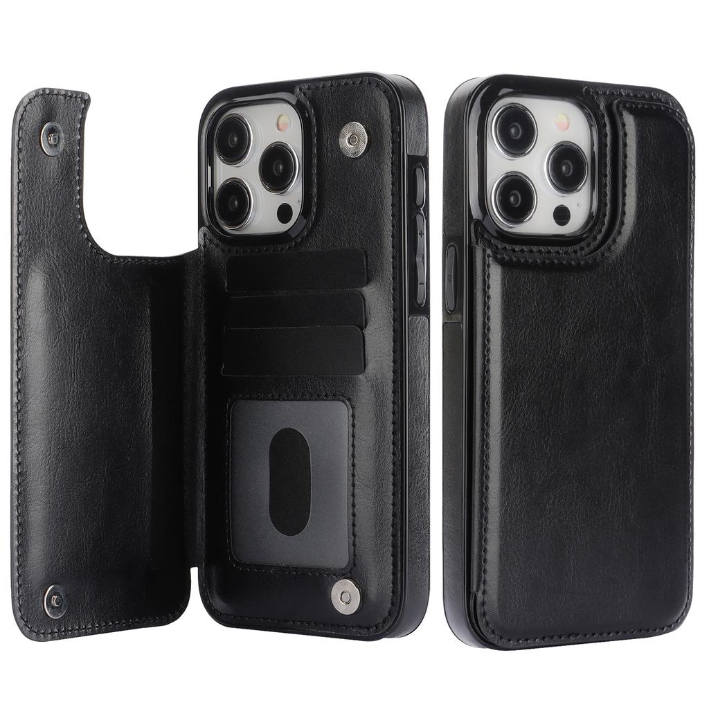 Flip PU Leather Phone Case for IPhone 13 12 Mini 17 Air 16E 16 15 Plus 14 11 Pro Max Wallet with Card Holder Shockproof Cover