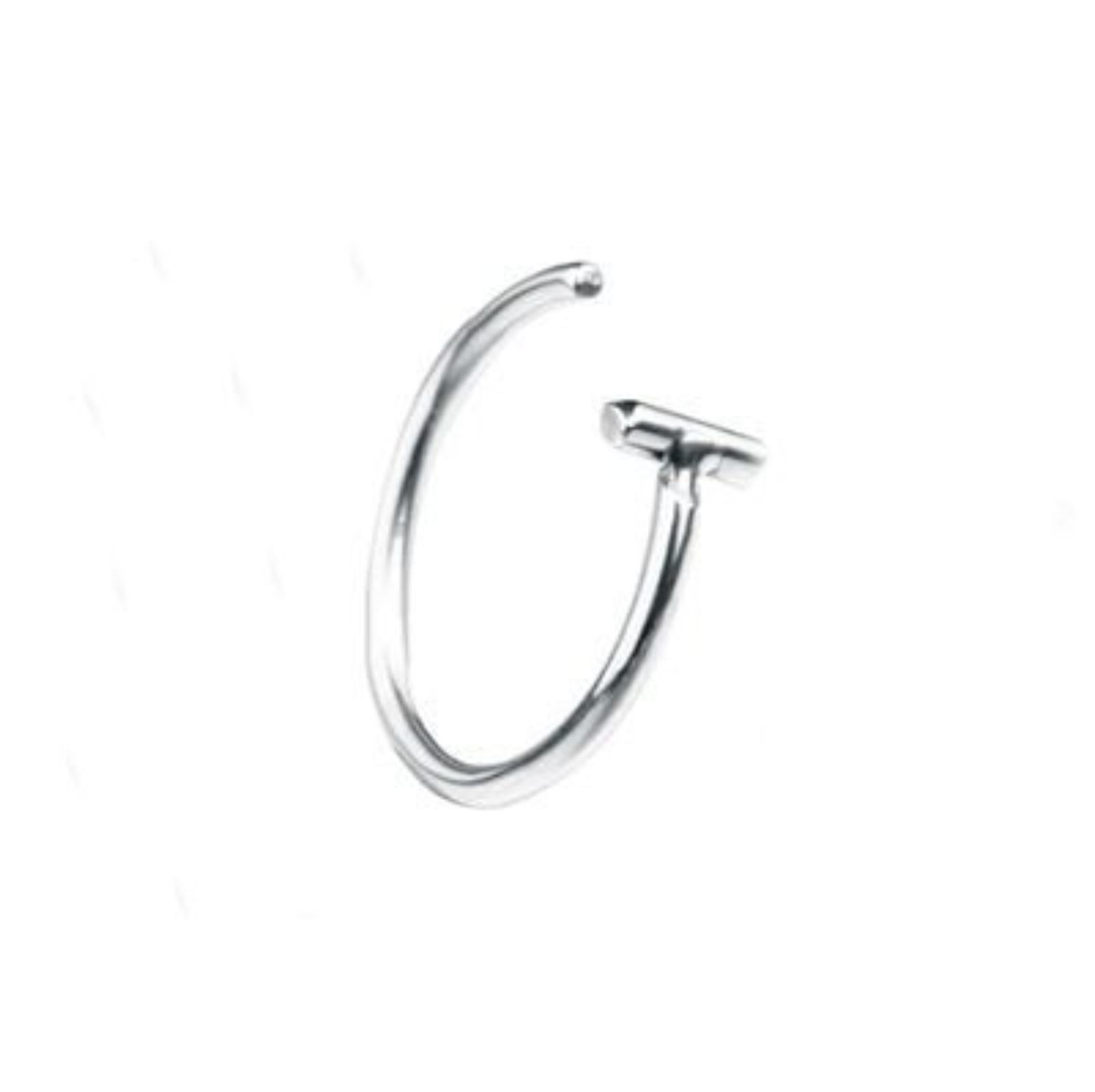

10mm No Drill False Lip Ring, Titanium Steel Lip Clip, Stylish And Unique False Lip Stud. One Size
