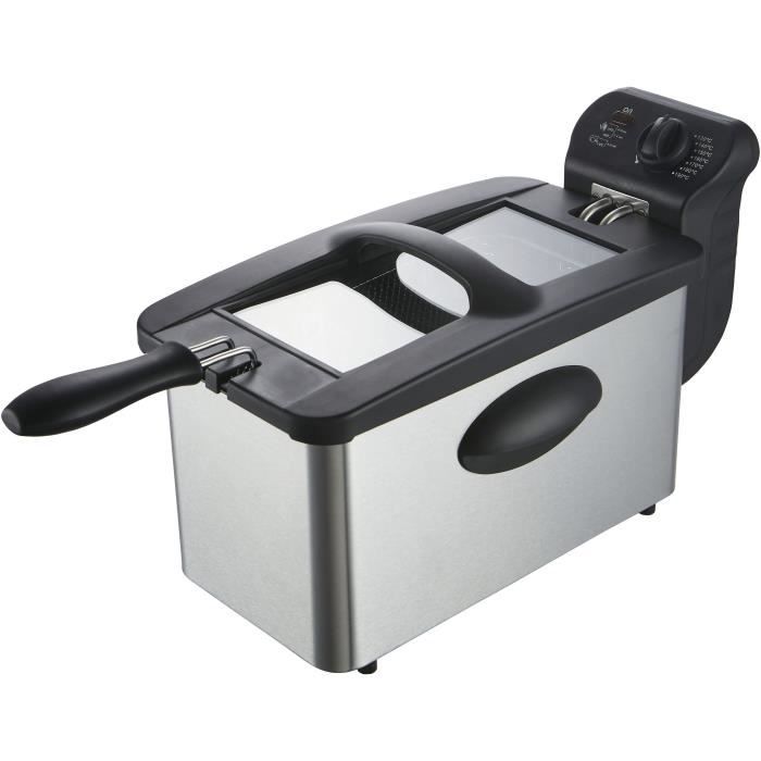 3 L CONTINENTAL EDISON CERFR3IN2 Fryer - 2000W - Stainless Steel