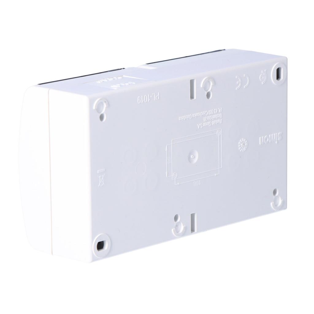 Socket with grounding, 2-fold, n/t, IP54 AQGZ1-2/11a Aquarius white, flap