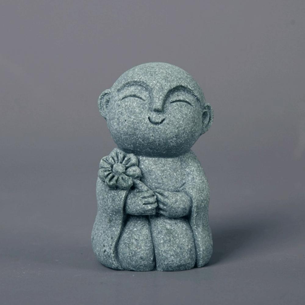 Creative Japanese Miniature Buddha Statue Exquisite Durable Buddha Sculpture Ksitigarbha Buddha Figurine Table Decor
