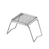 Camping Holder Stainless Steel Folding Grills Backpacking Stove Metal Texture for Camping with High Load Capacity