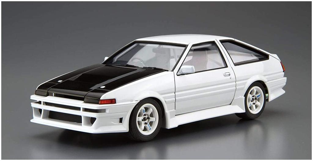 Aoshima Bunka Kyozaisha The Tuned Car Series Toyota Car Boutique Club AE86 Trueno 1985 Plastic Model 1/24 No.45
