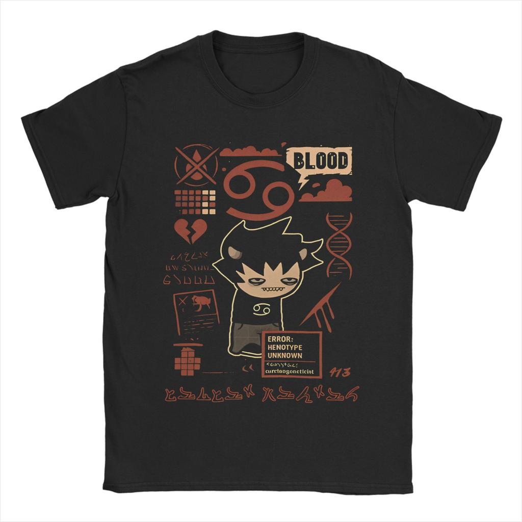 Homestucks Pantskat Karkat T-Shirt Men's Cotton Clothes Printed Fiction MSPA O-neck Short Sleeve
