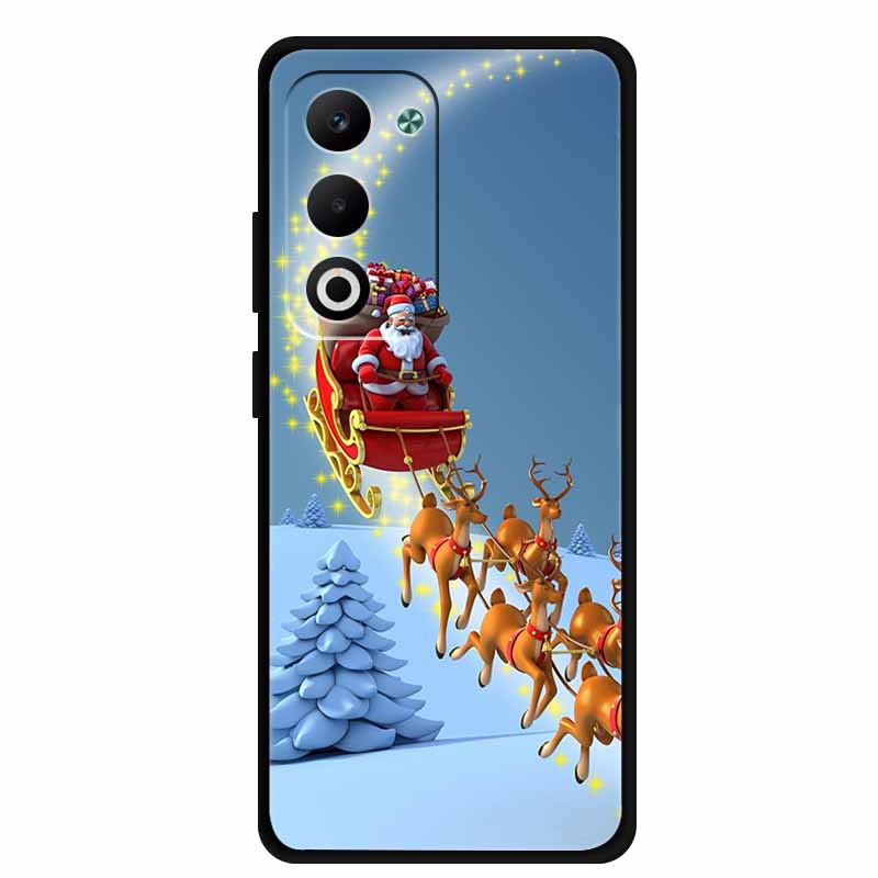 Christmas Phone Case For Oppo A5 5G CPH2735 / A5 4G CPH2727 Christmas Tree Soft Silicone TPU Back Cover Bumper For Oppo A5 Coque