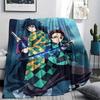 Demon Slayer Retro Style Blanket, Soft Throw for Sofa Bed, Ideal Gift for Retro Anime Fans.chl