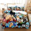 One Piece Anime Bedding Set Juvenile Monkey D.Luffy Odyssey Duvet Cover Set Design Bedding Set King Size Bed Comforters