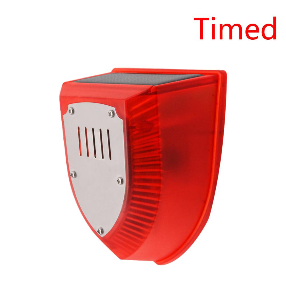 Солнечная звуковая и световая сигнализация с датчиком движения Предупреждение Громкая солнечная стробоскопическая световая система сигнализации для дома Виллы Фермы Двора