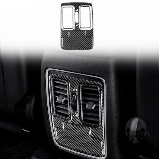 4Pc Carbon Fiber Rear Air Vent Outlet Panel Cover Trim For Dodge Durango 2014-20