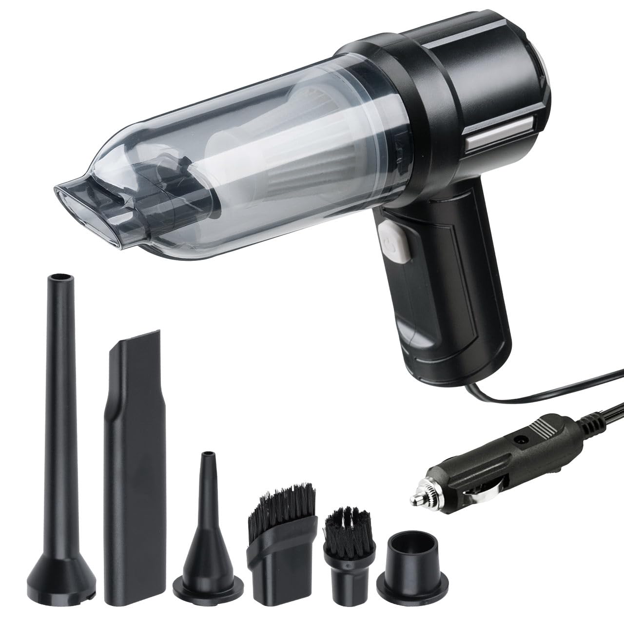 

Sanwa Direct 2-Way Car Handheld Air Duster, 12V DC Power Supply, 2.5m Cable, 4000 Pa Suction, Car Vacuum Cleaner, 200-CD086