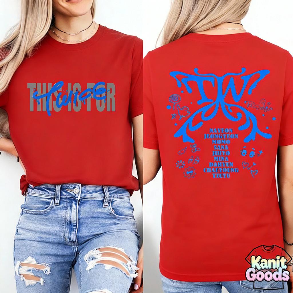 Esta es para la Camiseta del Tour Mundial en EE. UU. 2026 TEN La Historia Continúa Camiseta Miembros Camiseta Tour Mundial, Merch Kpop Twice Y2k Ins
