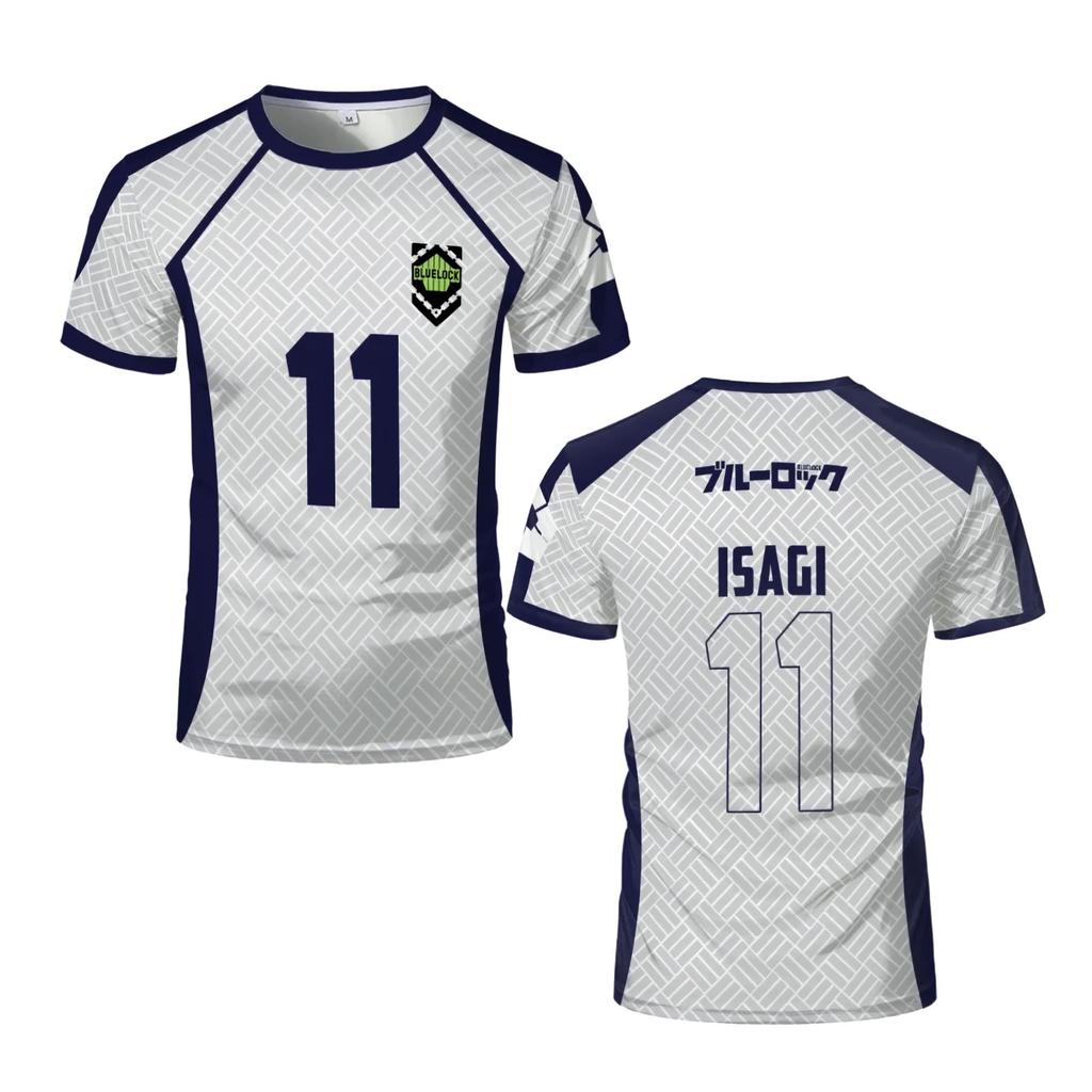Janpanese Anime Jersey Nagi Seishiro Niko Ikki 3D Print T-Shirt Men Women Short Sleeve Soccer Sportswear Cosplay Costume Top Tee
