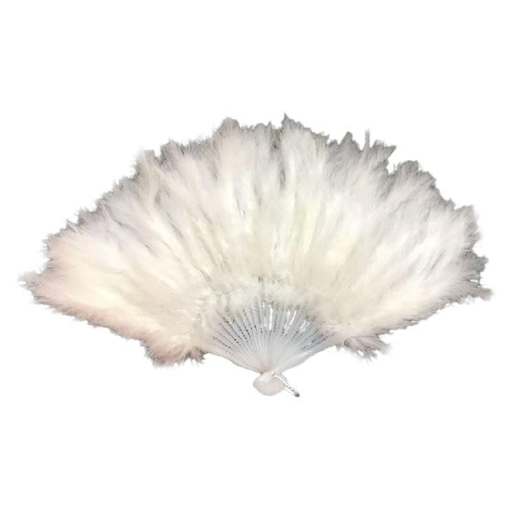 Folding Feather Fan Handheld Fairy Fan Children Adult Costume Wedding