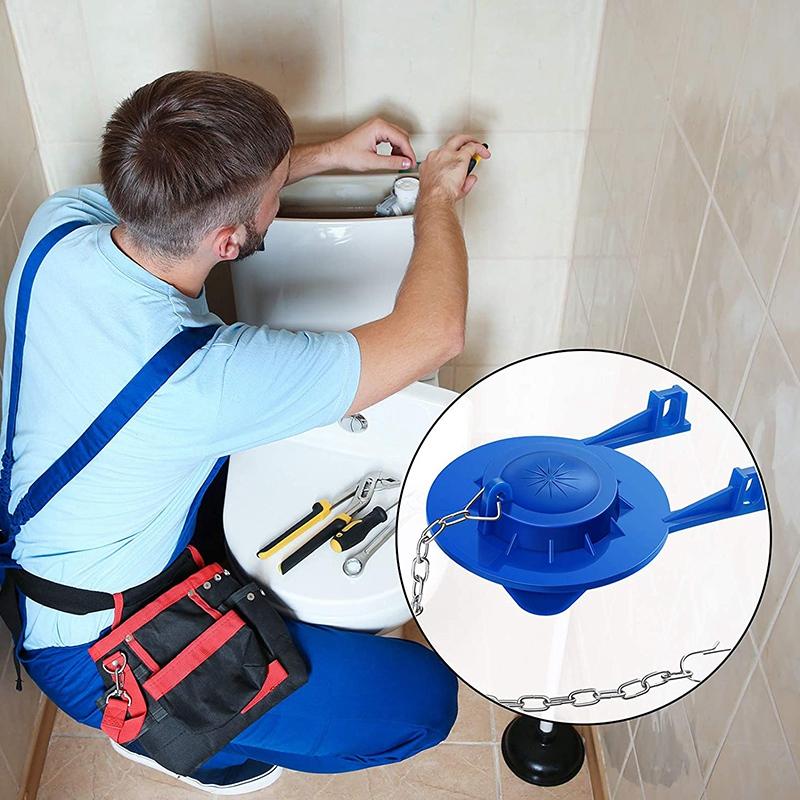 AAAF Toilet Flappers Replacement Universal Rubber Toilet Bowl Flapper With 4 Pieces Flapper Chains Replacement