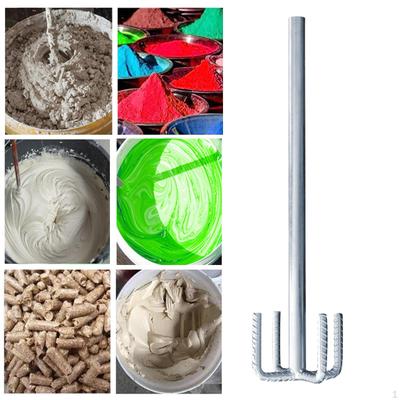 Paint Mixing Rod Cement Threaded Handle Carbon Steel Putty Powder Mixer and Mud