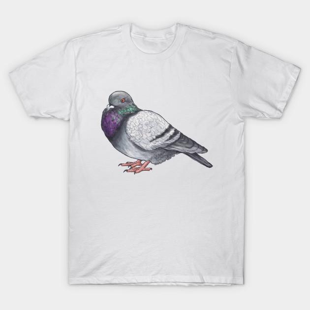 Men Black Print T-shirt Fat Pigeon No-Cut Transfer Paper Print Cotton Tshirt L