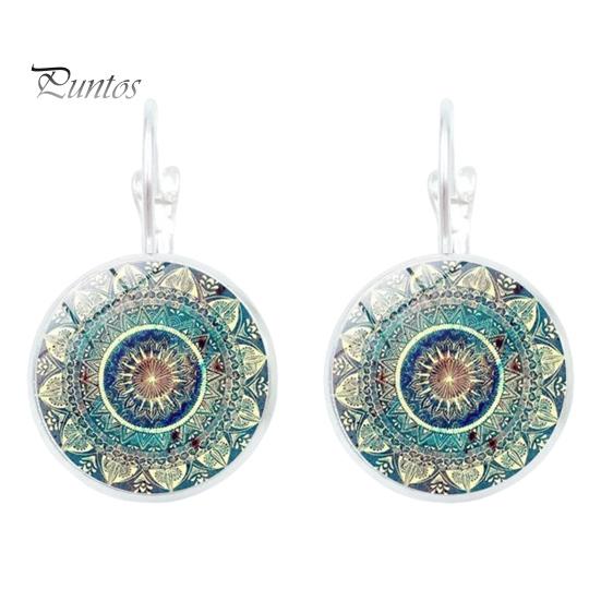 

1 пара женских сережек-хаги в винтажном этническом стиле с принтом, легкие серьги для свиданий, повседневной носки, банкета, танцев, висячие серьги, украшения для ушей серебряный