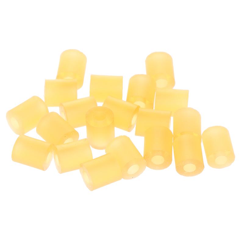 20Pcs Electric Guitar Pickup Height Spacers, 3mm ID 6mm OD 12mm Length Elastic Bushings , Shock-Absorbing Rubber Grommets