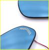Set of two blue lens mirrors and specifically designed for Toyota Crown with sequential turn heater blue and wide field of view 200 (left right)
