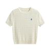 Nuovo Maglione Estivo da Donna Slim e Snellente, Versatile Monocolore, Maglioncino Corto Lavorato a Maglia Retro Intrecciato, Top T-shirt
