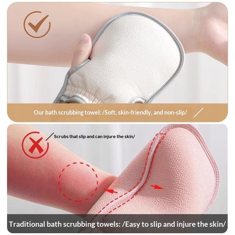 1Pcs Household Exfoliating Bath Glove Strong Cleaning Body Scrubber Towel For Back Washing Bathroom Supplies