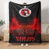 Name Custom Club Tijuana Logo Print Flannel Blanket High Quality Warm Comfortable Cover for All Seasons Perfect for Gifts Home Decor
