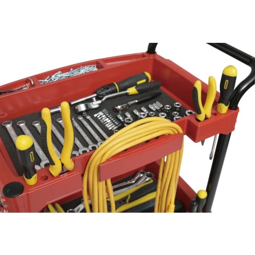 Iris Ohyama Tool Wagon Hard with Handle Red HDW-3H