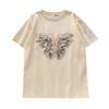 American retro t-shirt women's pure cotton short-sleeved summer new chic loose half-sleeved t-shirt chic top trendy